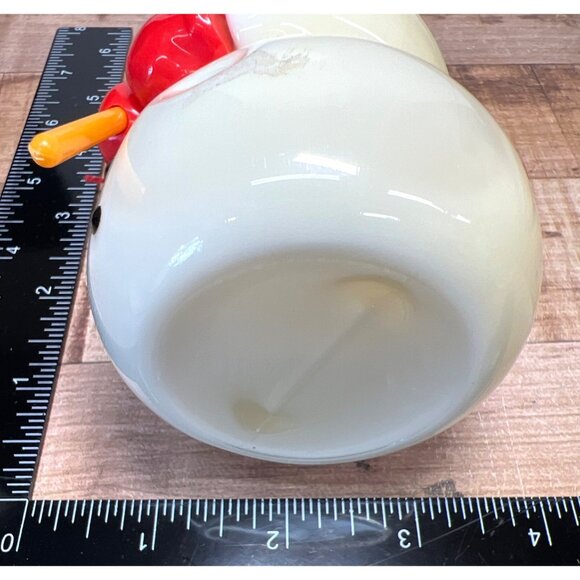 VINTAGE CHRISTMAS SNOWMAN knit scarf Plastic BODY LOTION - Picture 5 of 5